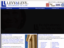 Tablet Screenshot of levyandlevy.com